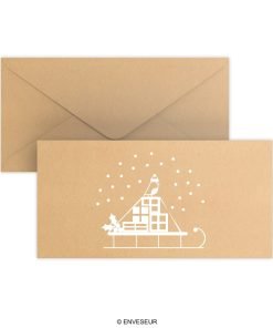 Christmas Snow Sled Envelopes