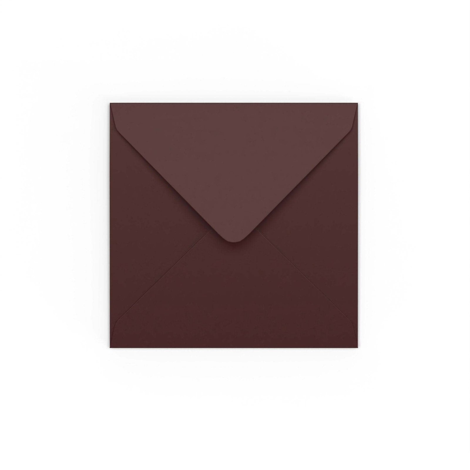 Burgundy Gummed V-Flap Envelope (130 x 130mm)
