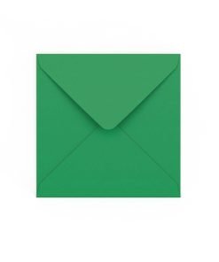 Dark Green Gummed V-Flap Envelope (140 x 140mm)